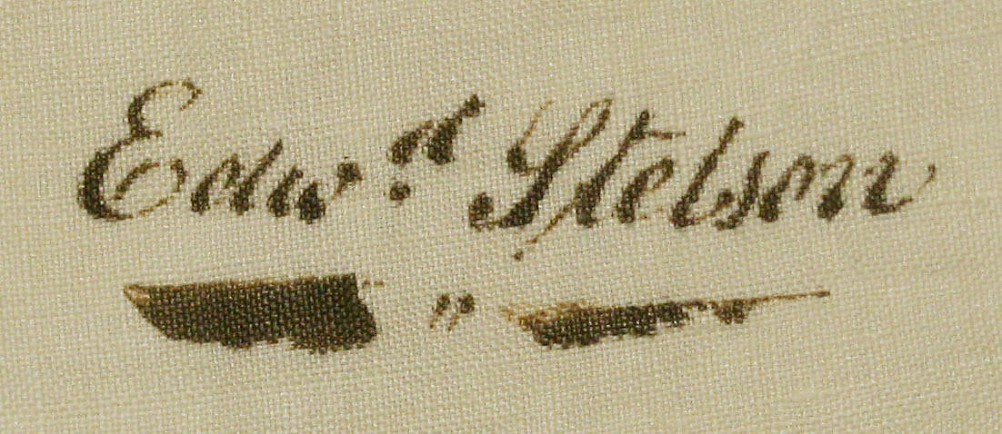 Shirt, linen, American