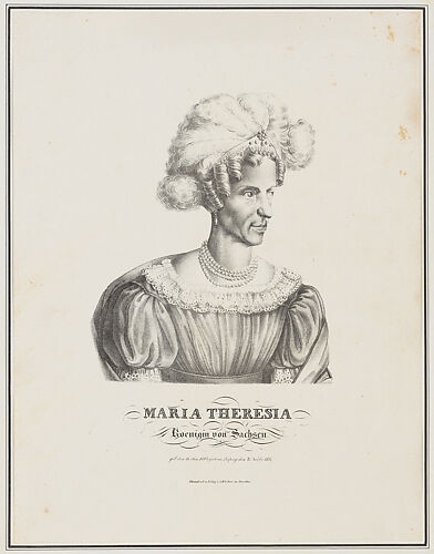 Portrait of Maria Theresia, Queen of Saxony
