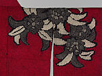 Long-sleeved Robe (Furisode) with Stylized Peonies, Plain-weave silk with tie-dying (shibori), Japan