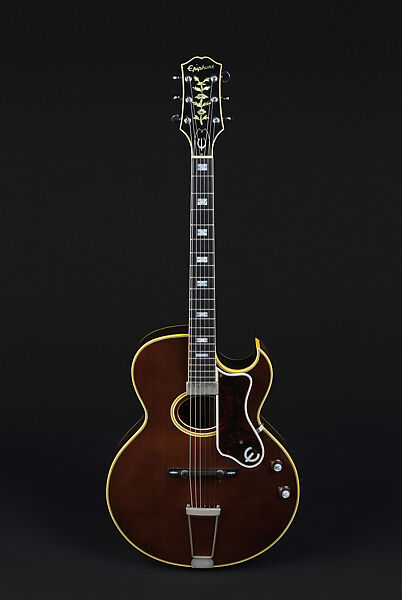 Howard Roberts Custom Model Electric Archtop Guitar, Epiphone (American), Fingerboard: Ebony; Binding: Plastic; Top: Laminate spruce?; Back and sides: Maple plywood; Inlay: Mother of Pearl , American