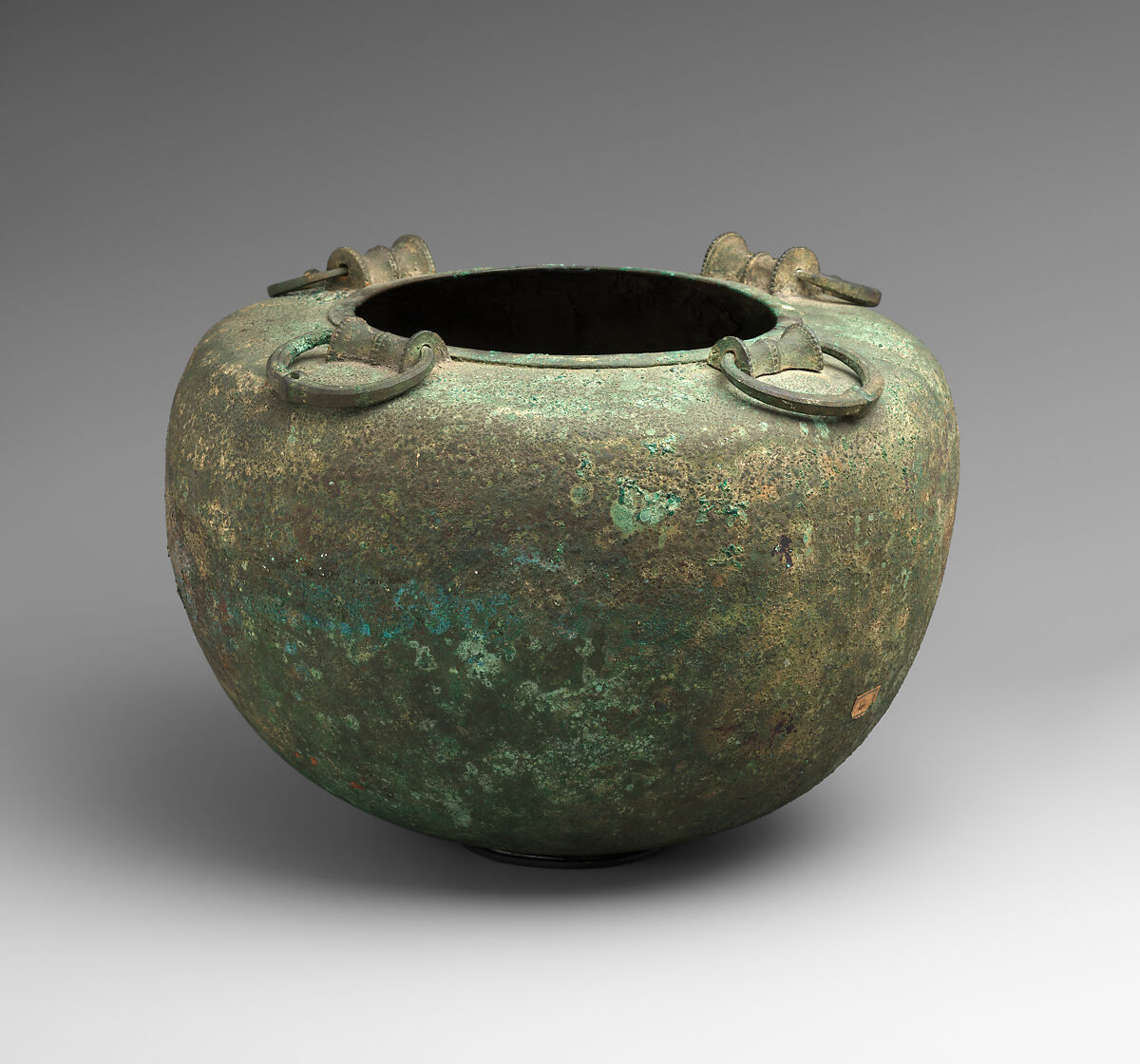 Cauldron with lid, Bronze, Greek