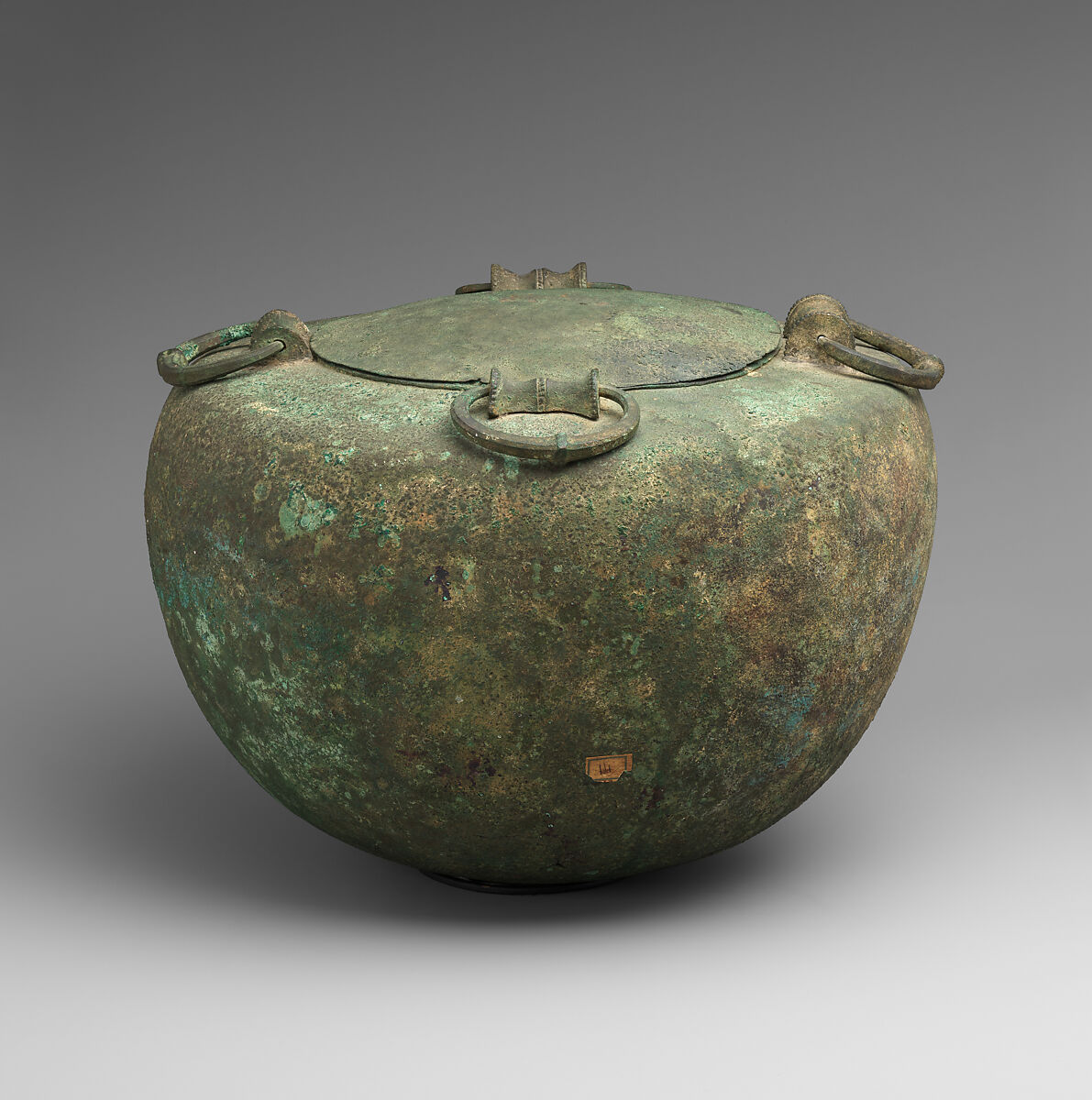 Cauldron with lid, Bronze, Greek