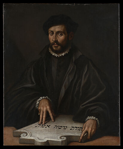 Portrait of a Man with a Hebrew Tablet