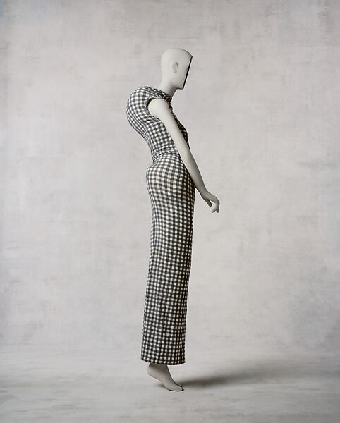 Dress, Comme des Garçons  Japanese, nylon-polyurethane, wool, goose down, Japanese