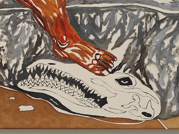 Medea, Act I & II (Feuerbach & Van Loo), Chase Hall (American, born St. Paul, Minnesota 1993), Acrylic and coffee on cotton canvas