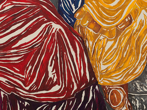 Medea, Act I & II (Feuerbach & Van Loo), Chase Hall (American, born St. Paul, Minnesota 1993), Acrylic and coffee on cotton canvas