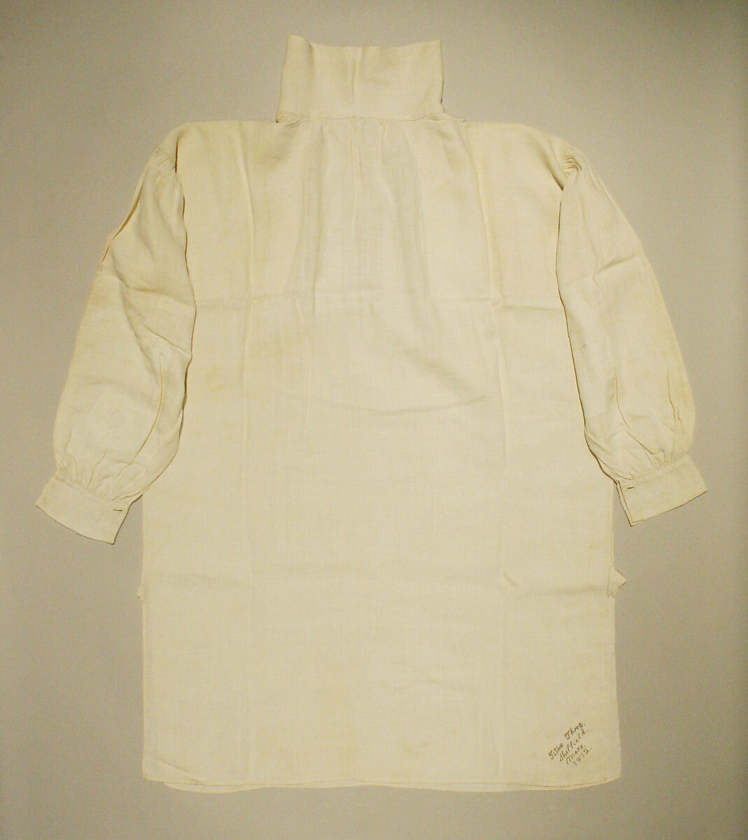 Shirt, linen, American