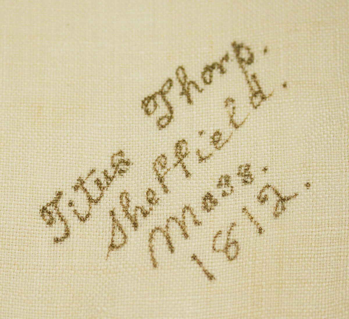 Shirt, linen, American