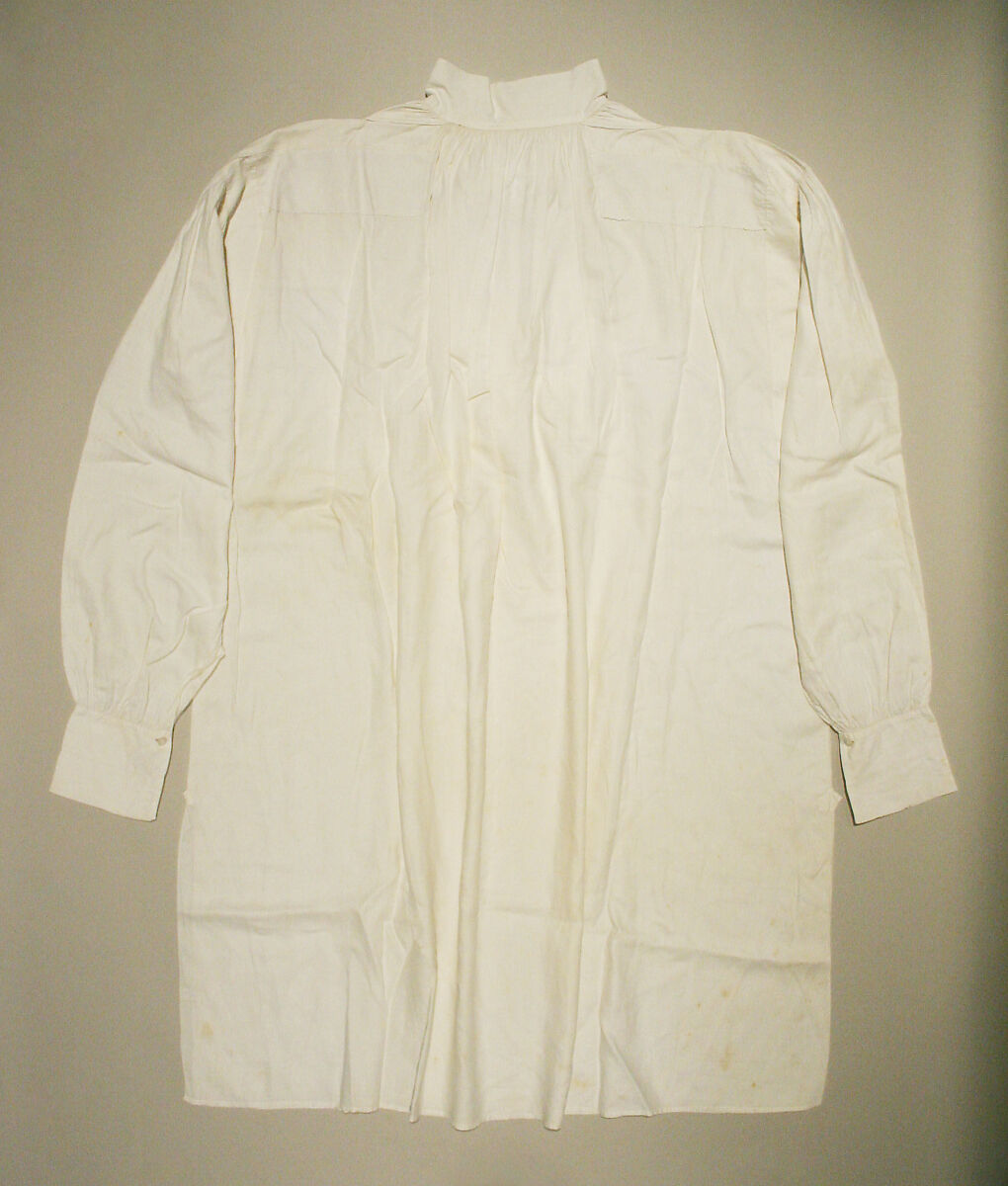 Shirt, linen, cotton, American