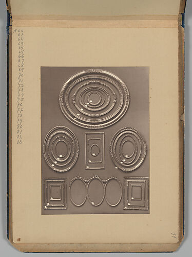 [An album of fifteen silver print photographs of picture frames]