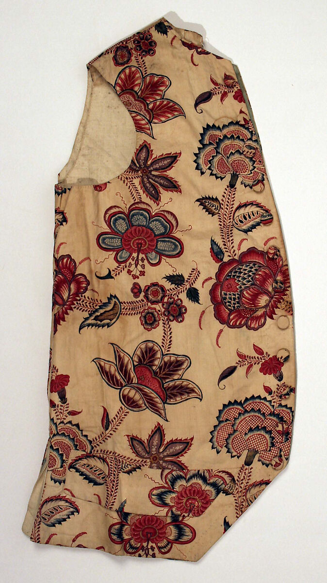 Waistcoat, cotton, French