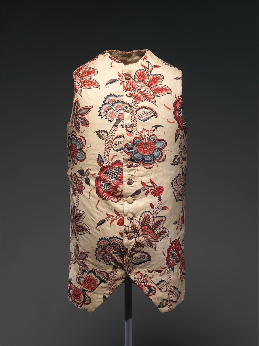 Waistcoat, cotton, French 