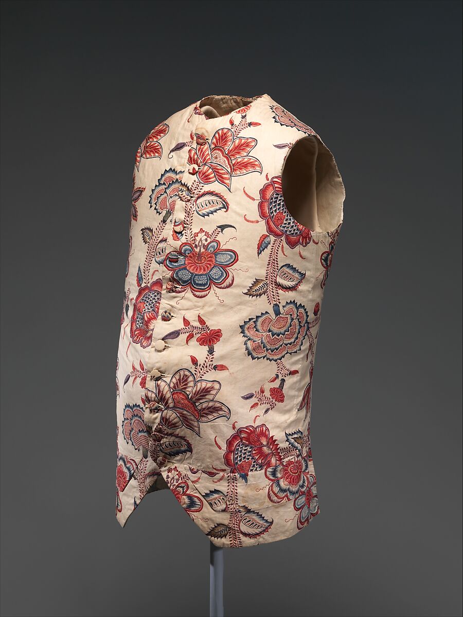 Waistcoat, cotton, French