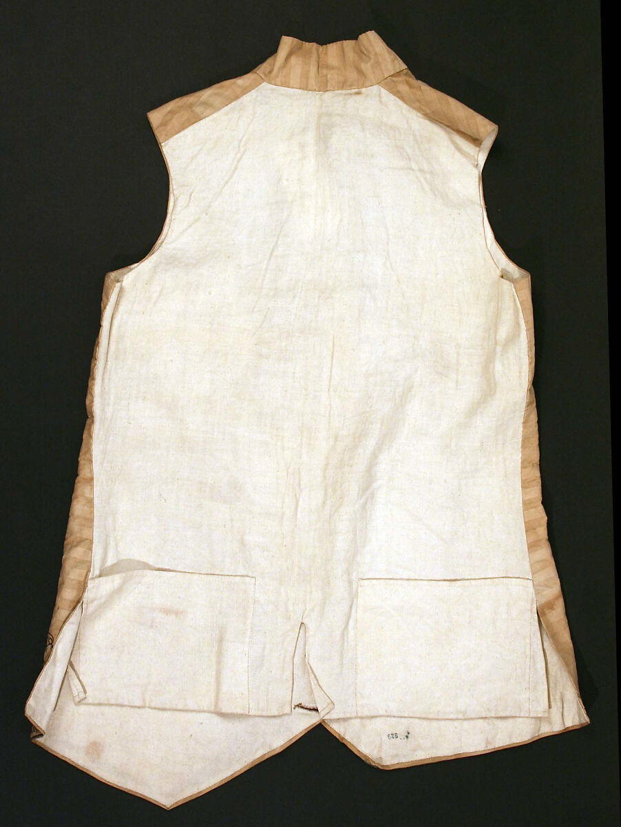 Waistcoat, cotton, French