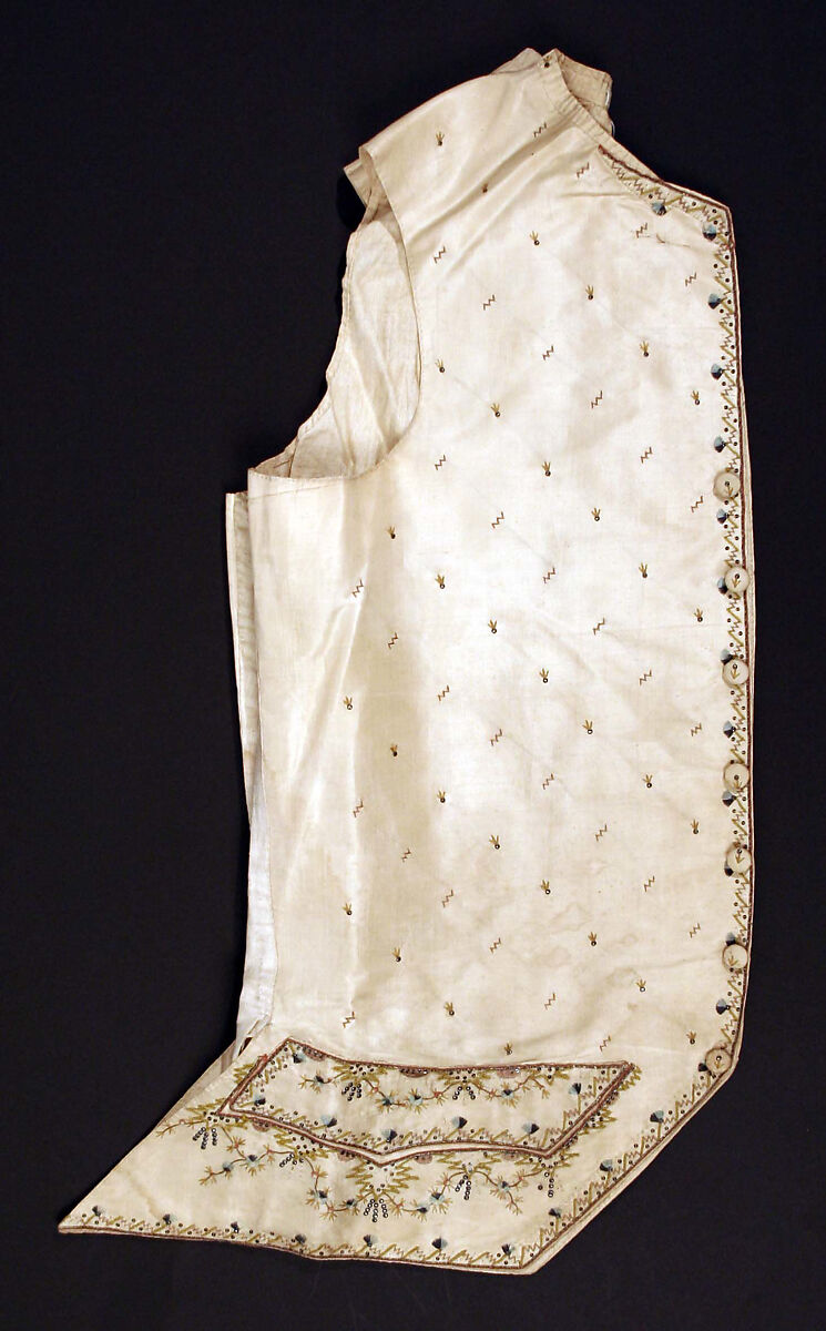 Waistcoat, silk, Italian 