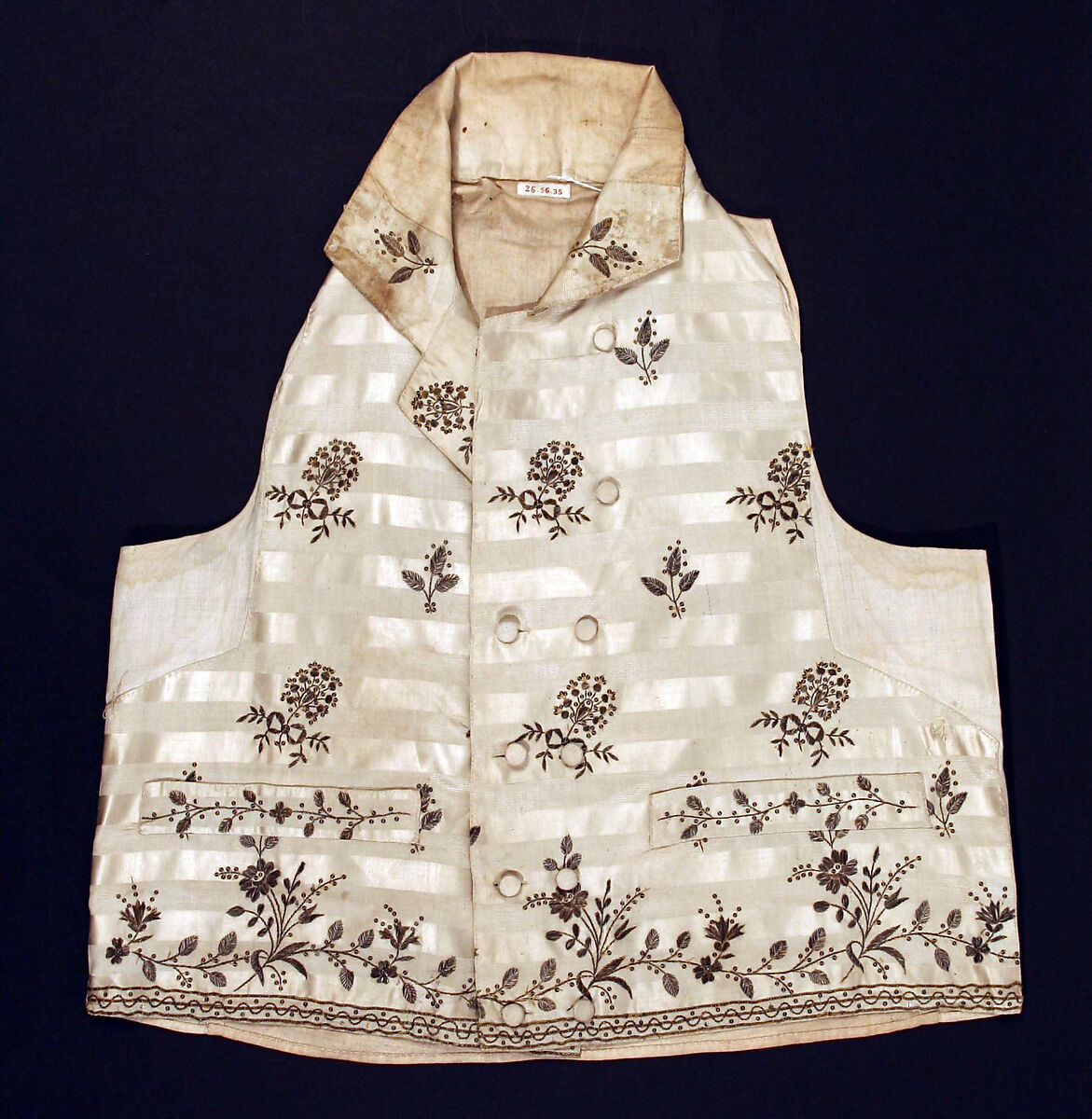 Waistcoat, silk, Italian 