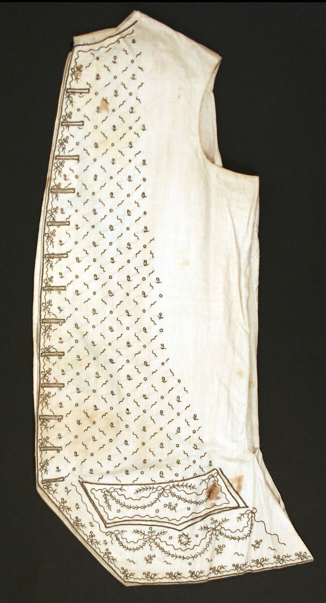 Vest, cotton, French