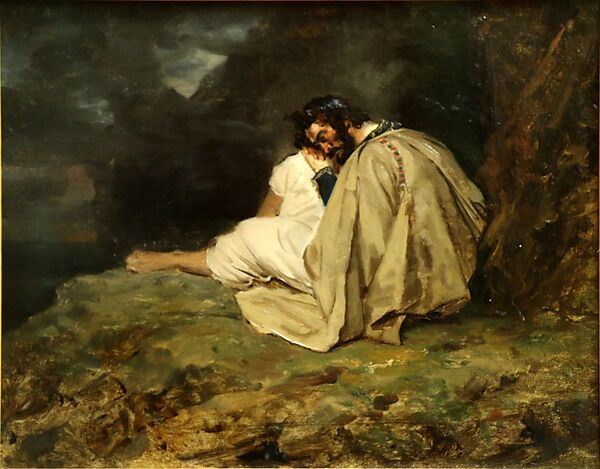 Grec sur son rocher, Théodore Géricault  French, Oil on canvas