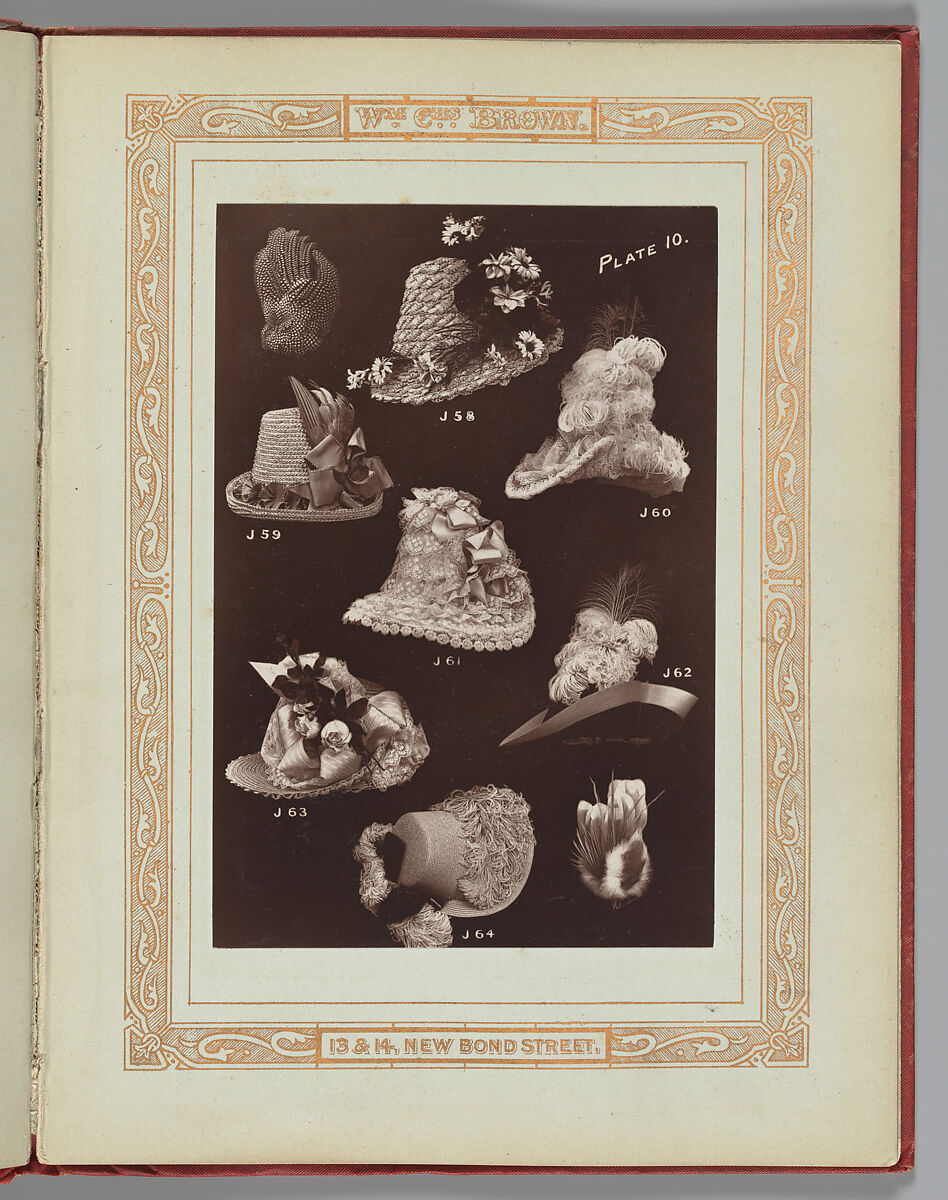 [Hats J58-J64], William Charles Brown (British, active late 19th century), Woodburytypes 