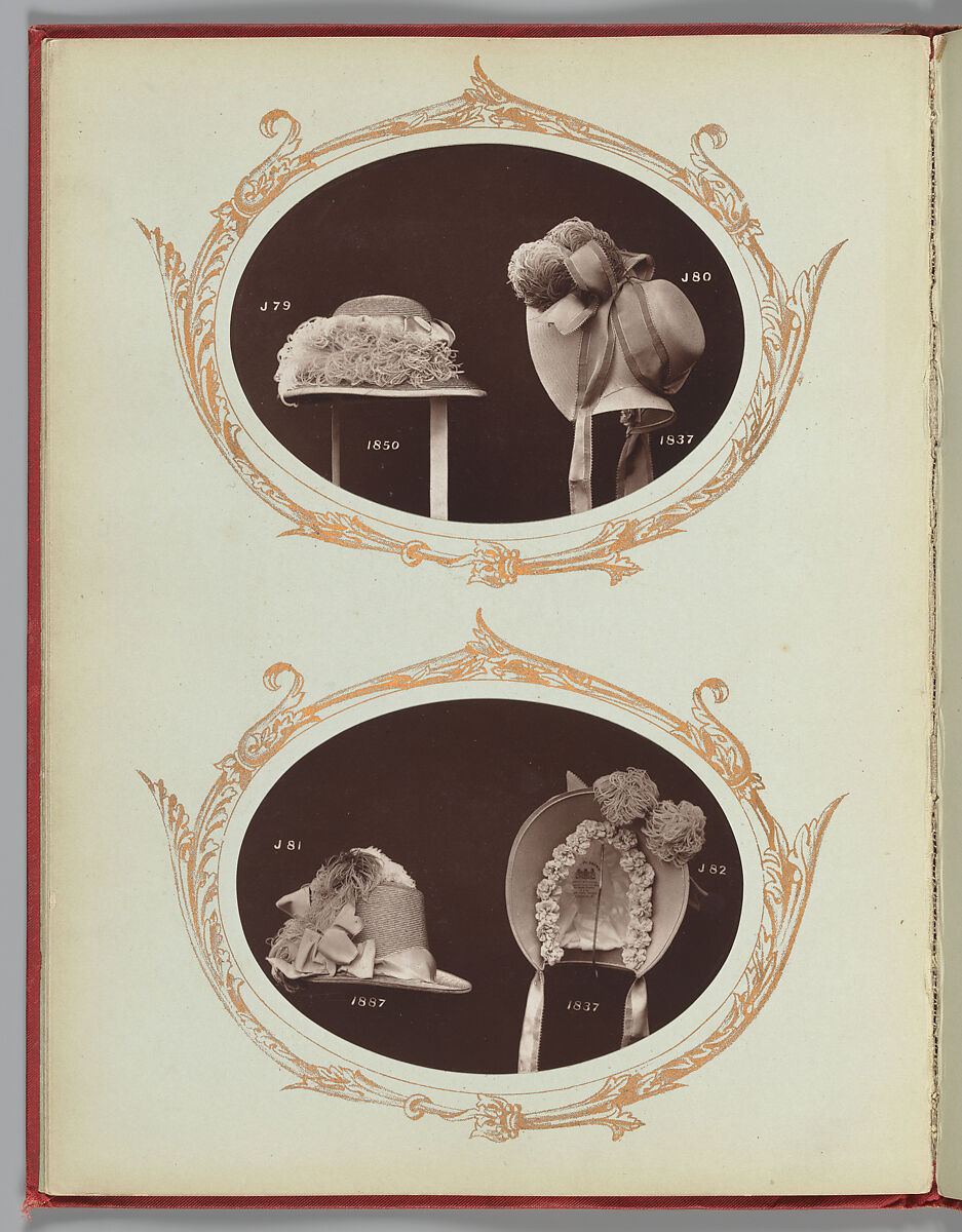 [Hats J79-J80]; [Hats J81-J82], William Charles Brown (British, active late 19th century), Woodburytypes 