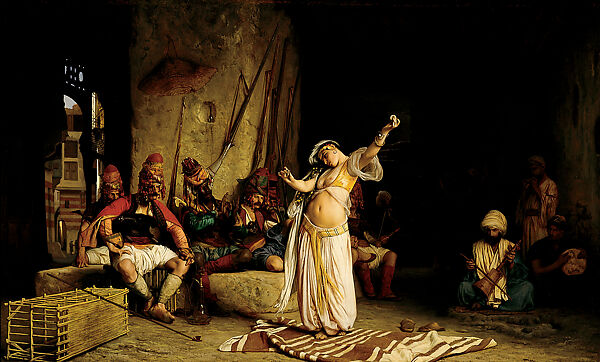 Dance of the Almeh, Jean-Léon Gérôme  French, Oil on wood