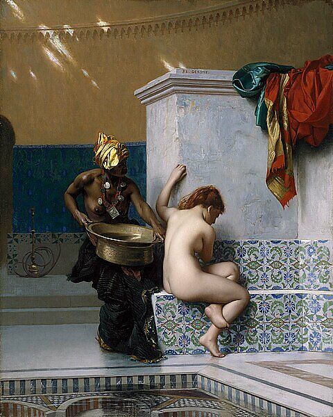 Moorish Bath, Jean-Léon Gérôme  French, Oil on canvas