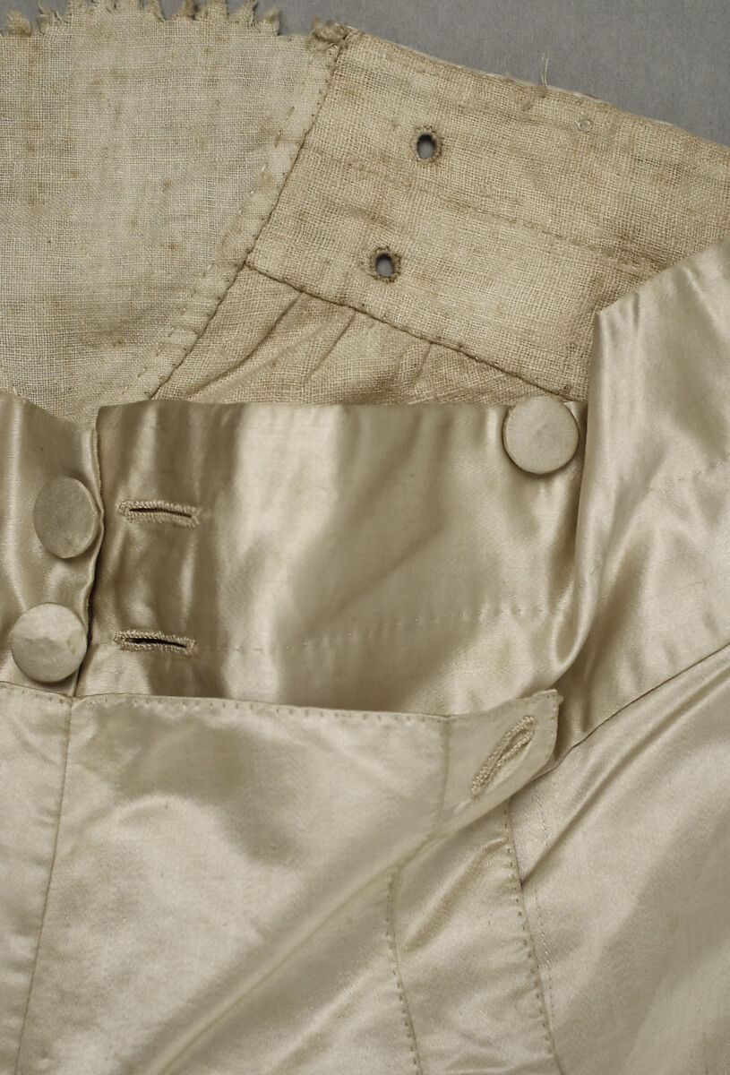Breeches, silk, linen, French