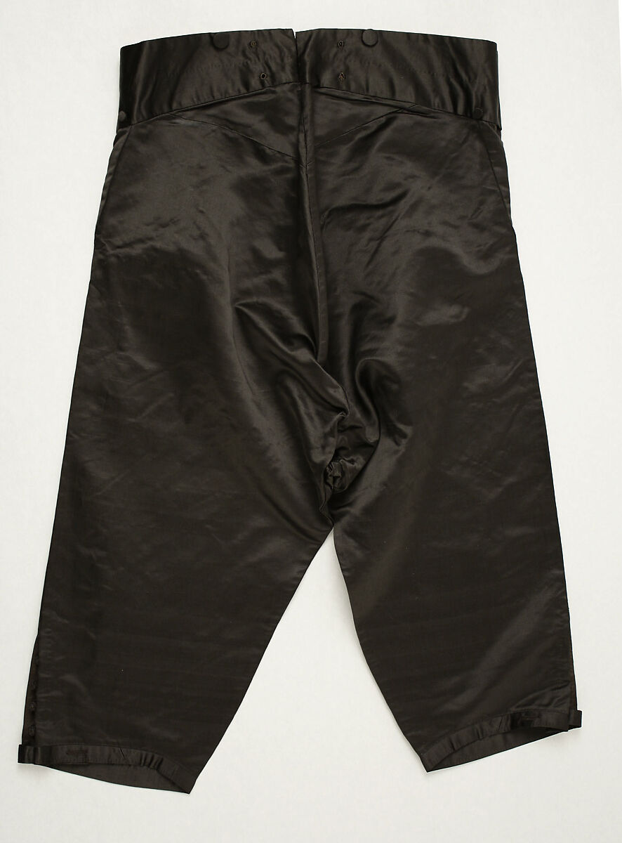 Breeches, silk, cotton, American