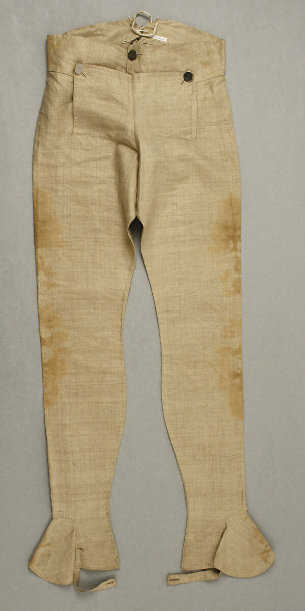 Trousers, linen, European 