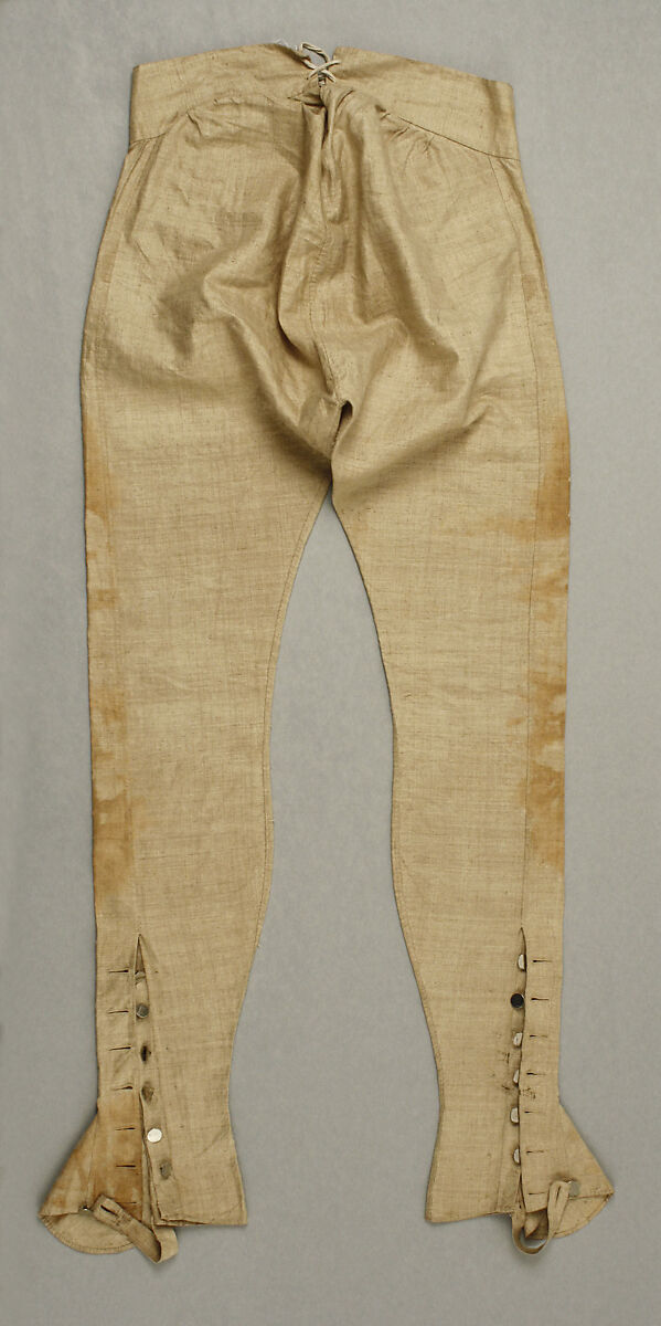 Trousers, linen, European
