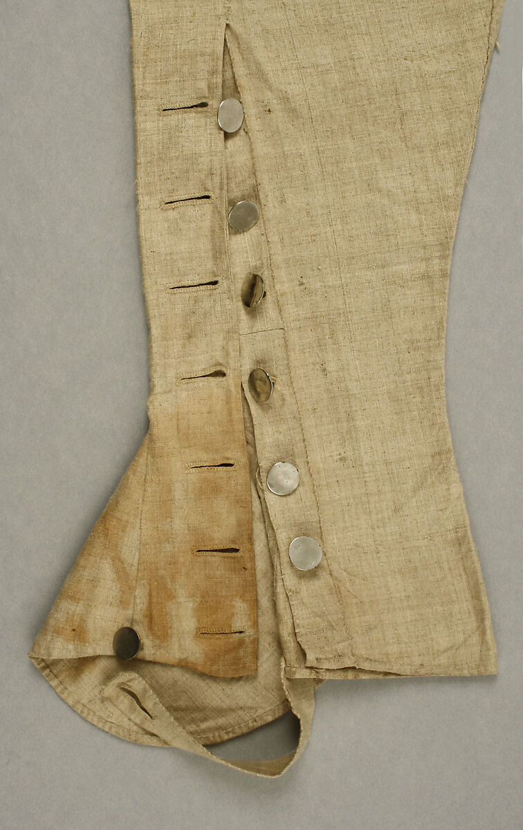 Trousers, linen, European