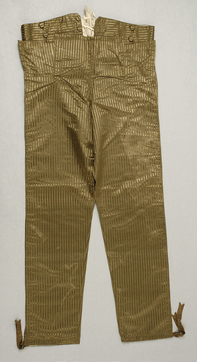 Trousers, silk, French 