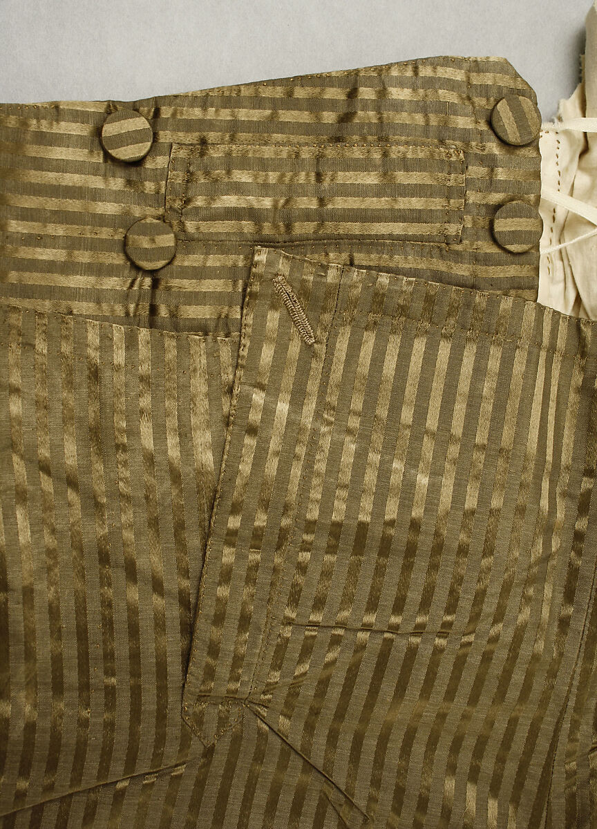 Trousers, silk, French