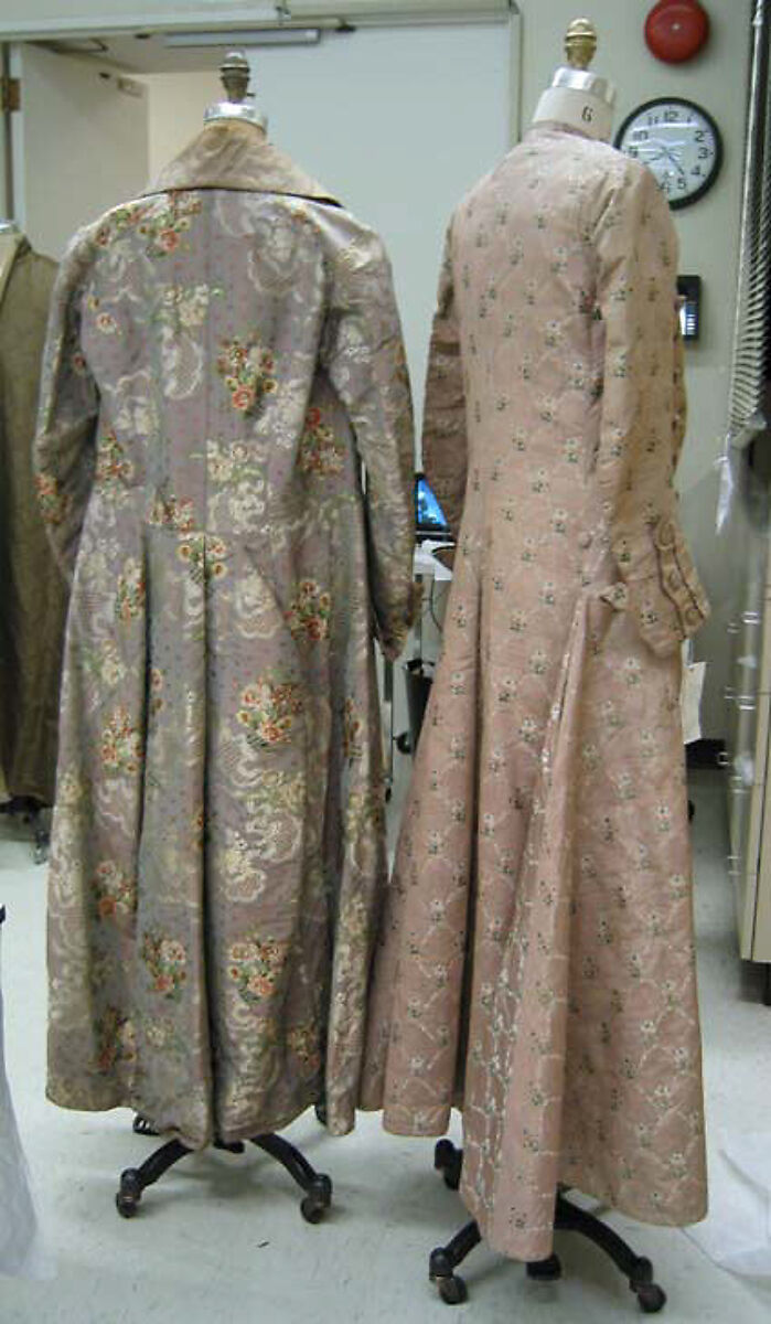 Dressing gown, silk, French