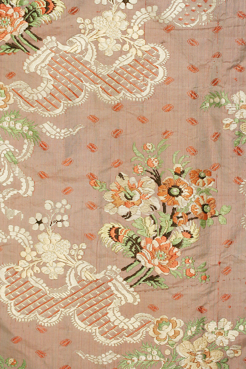 Dressing gown, silk, French