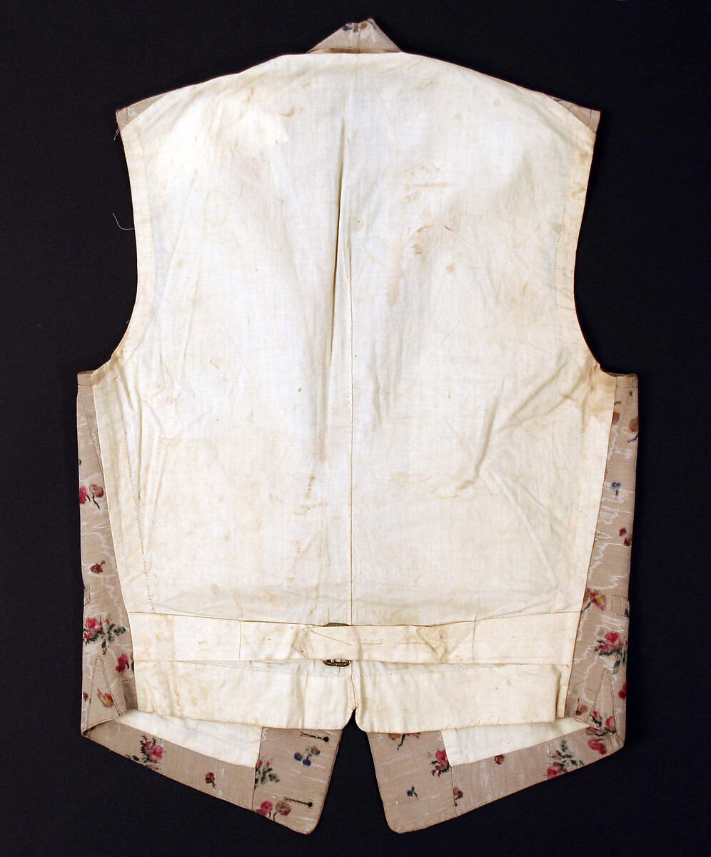 Waistcoat, silk, French