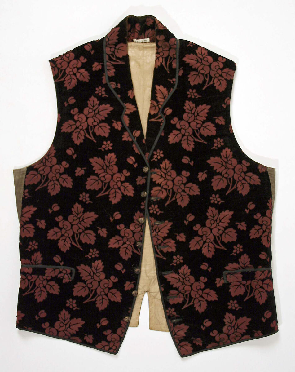 Vest, silk, European 