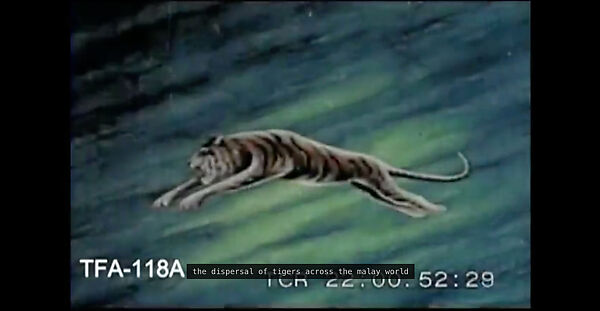 The Critical Dictionary of Southeast Asia, Ho Tzu Nyen (Singaporean, born 1976), Single-channel digital video installation, black-and-white and color,  5-channel sound, algorithmic editing system; LED lights, computer