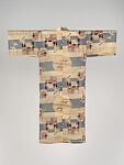 Child’s Kimono with Charlie Chaplin Design, Plain-weave wool muslin with printing, Japan