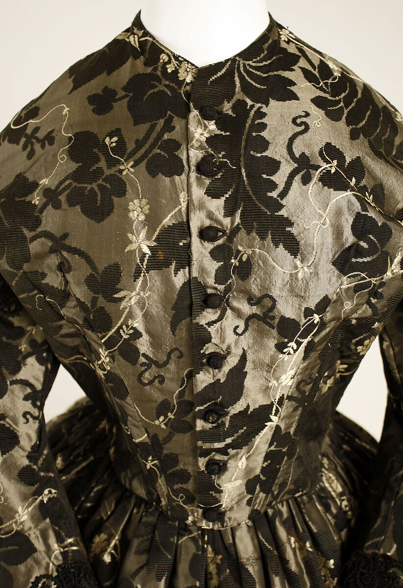 Dress, silk, American