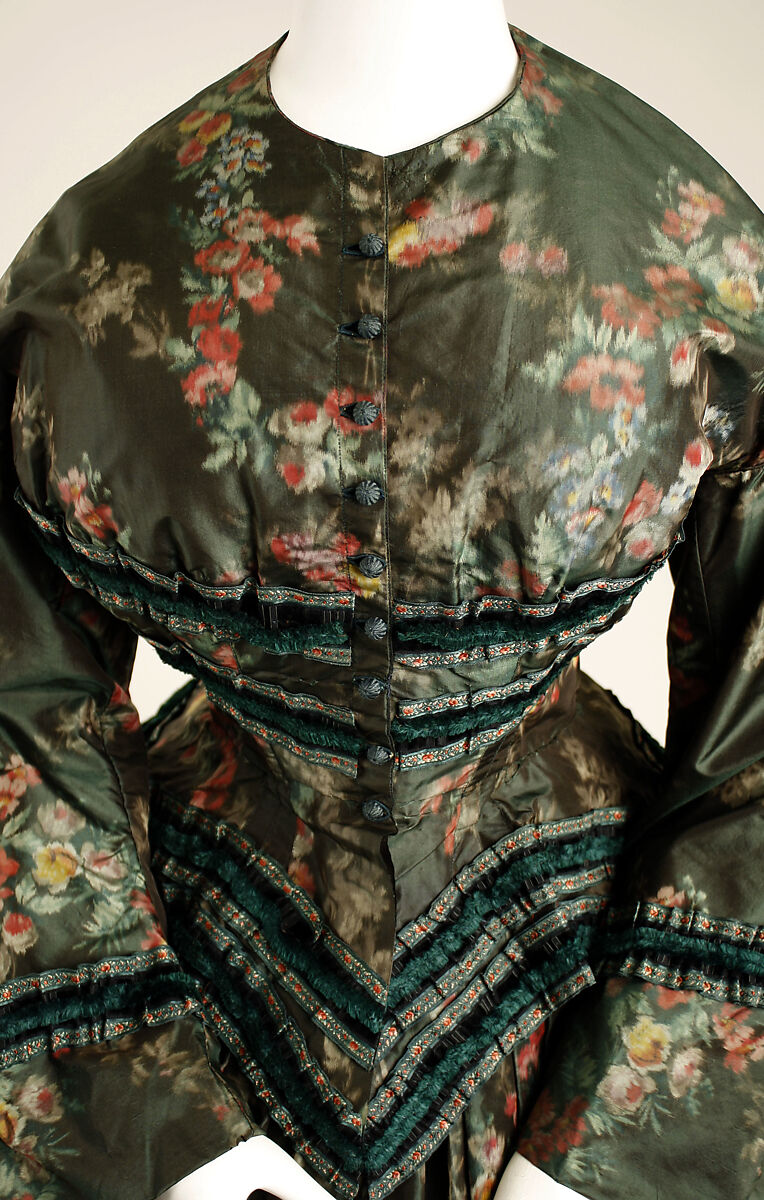 Afternoon dress, silk, American