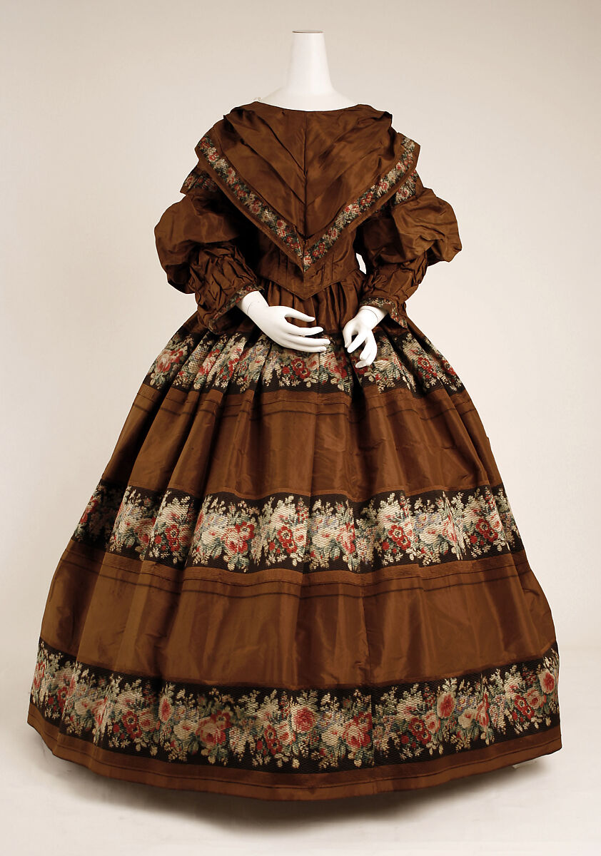 Afternoon dress, silk, American 