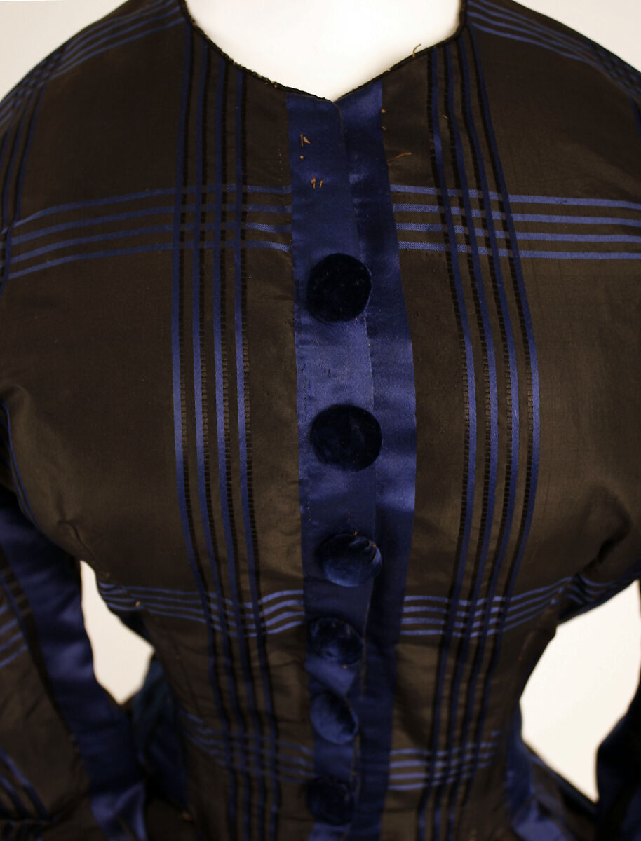 Dress, silk, probably French