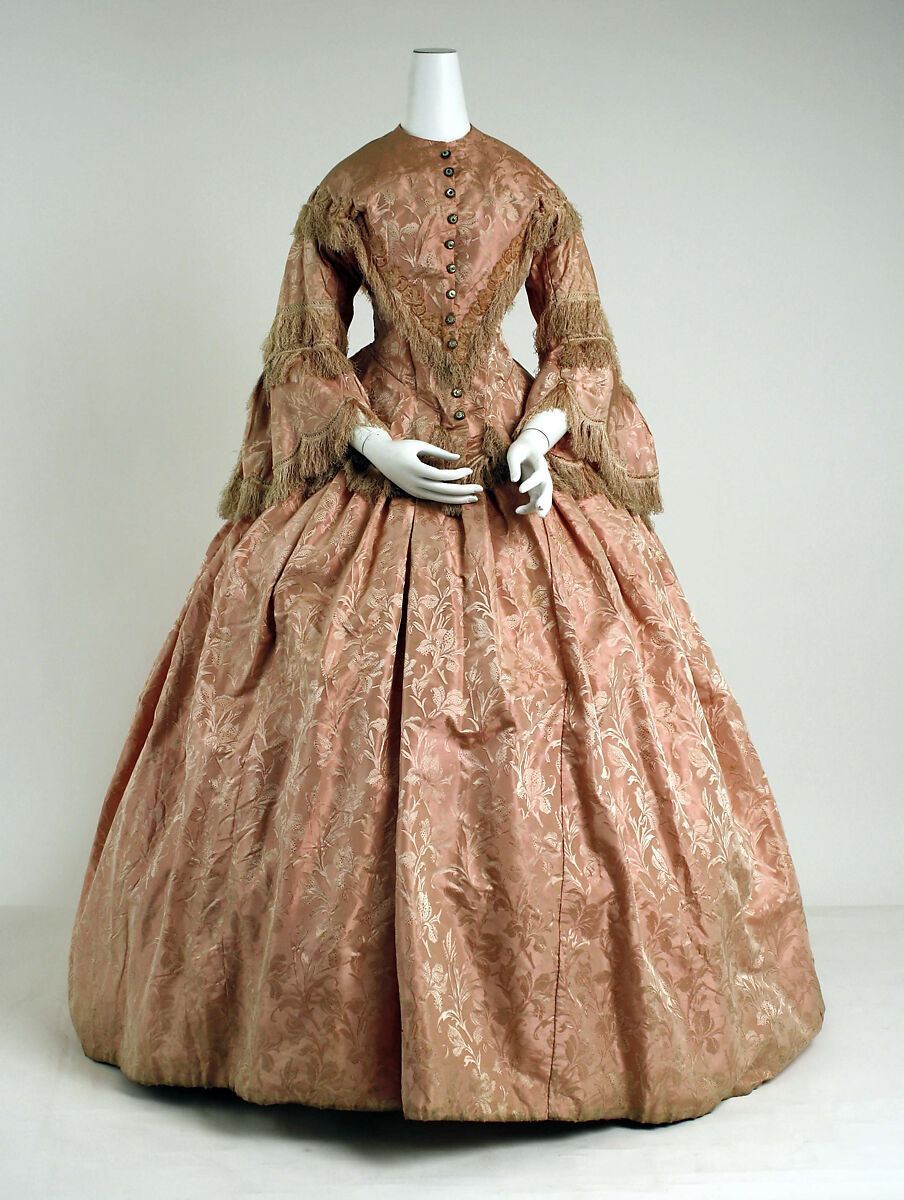 Dress, silk, British 