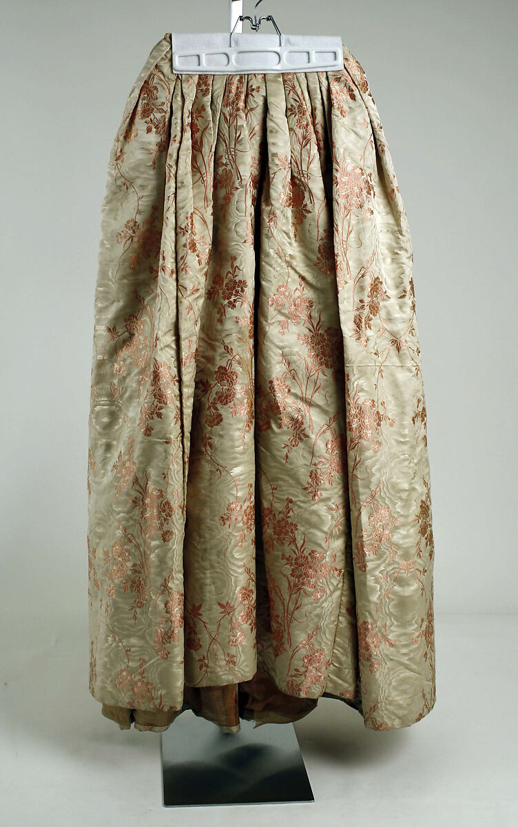 Dress, silk, probably American