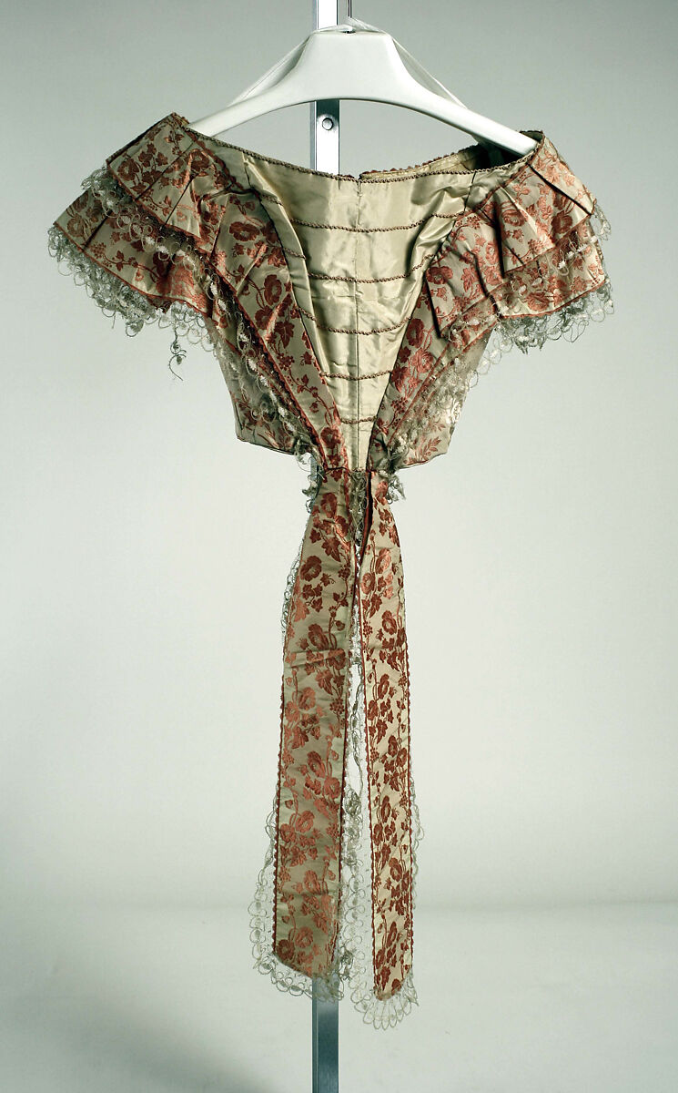 Dress, silk, probably American