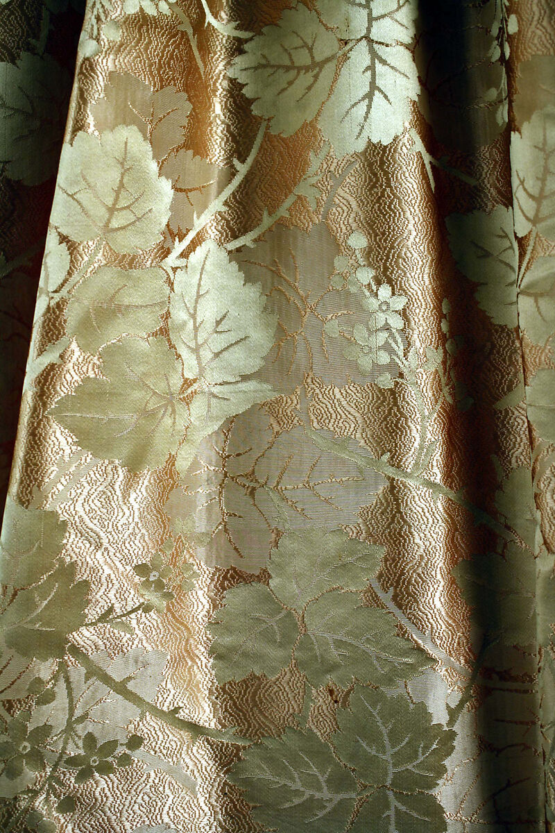 Dress, silk, probably American