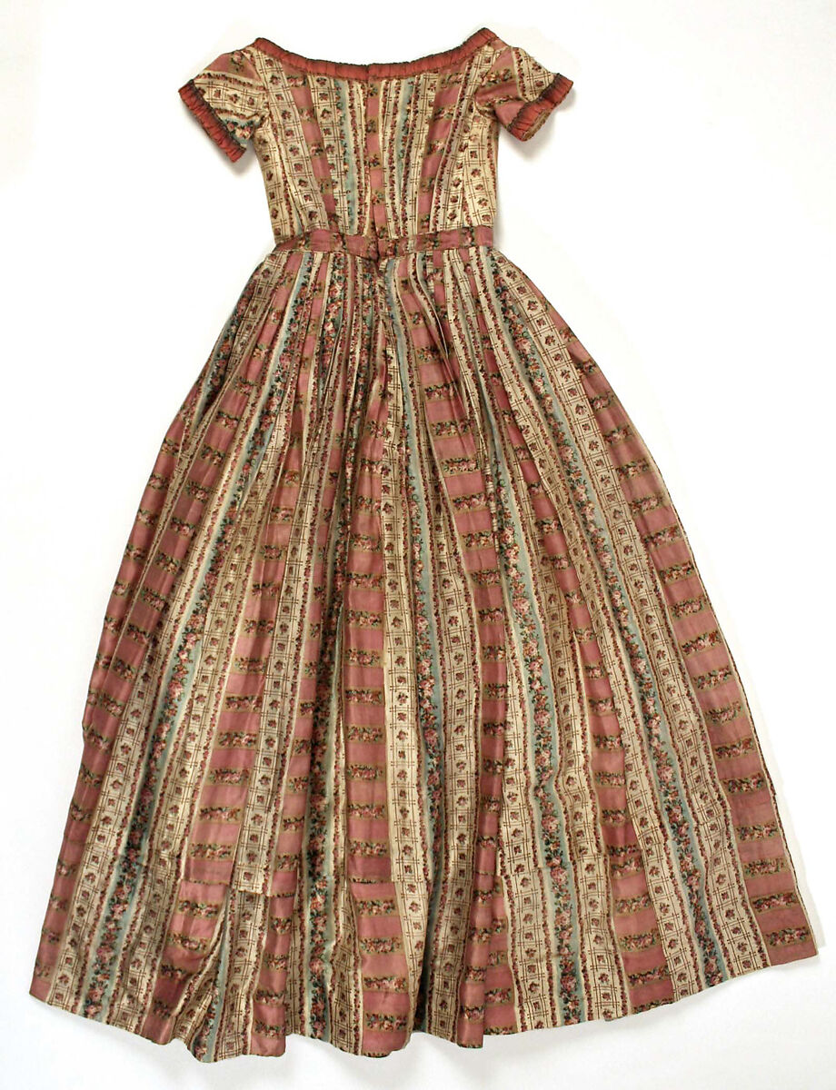 Dress, silk, American