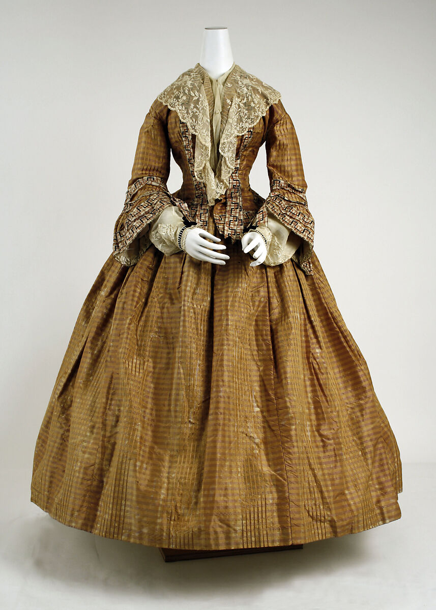 Dress, silk, British 