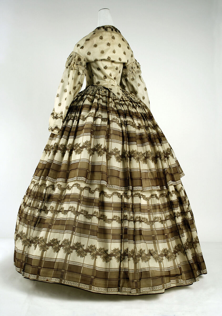 Dress, silk, American